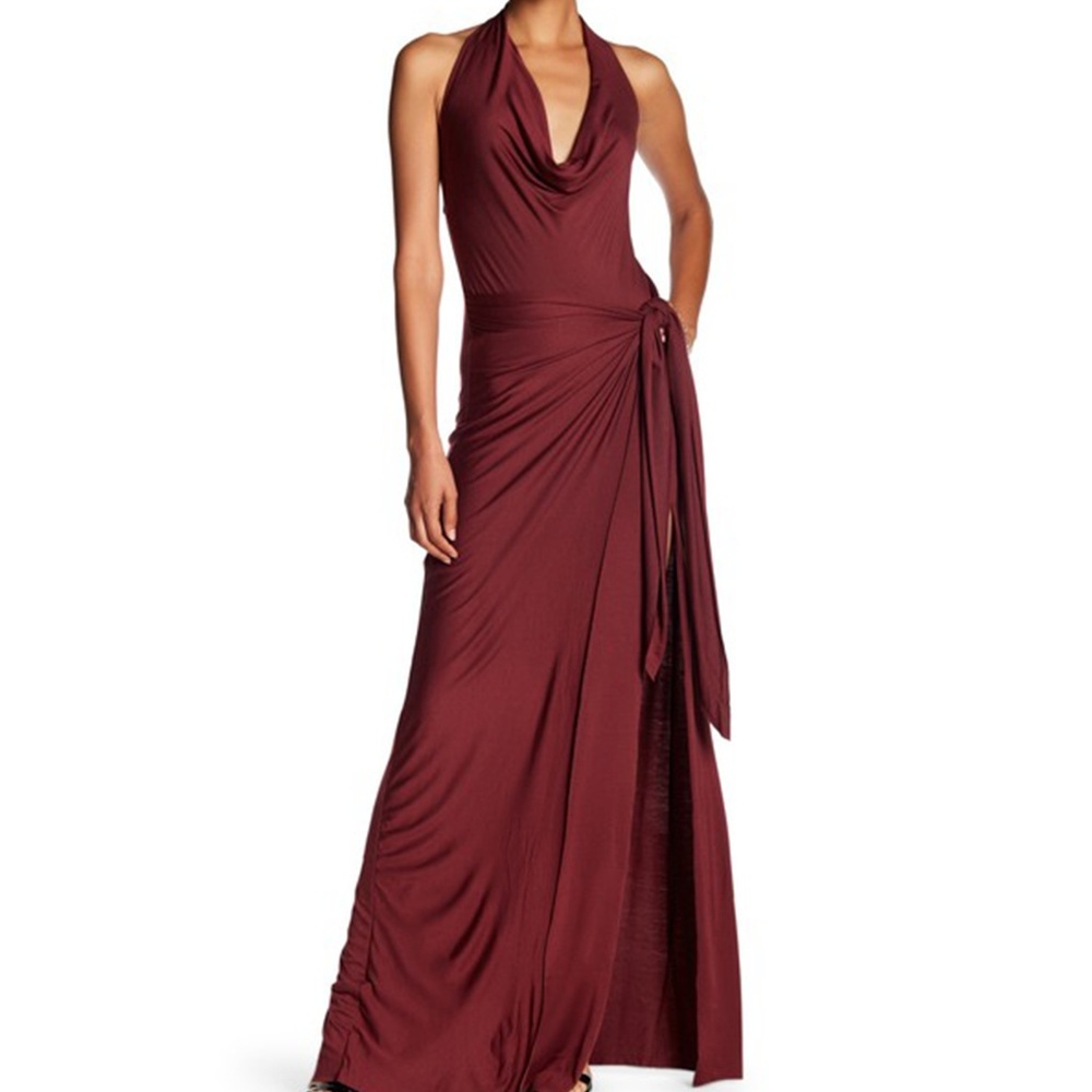 Rachel Pally Antonia Dress - Halter High Slit Maxi